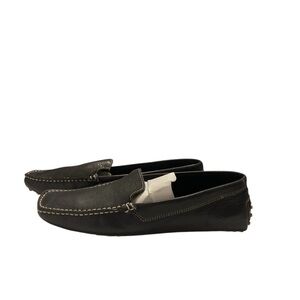 New w box Wilsons Leather vintag sz 7 black ultra soft comfy moccasin loafers